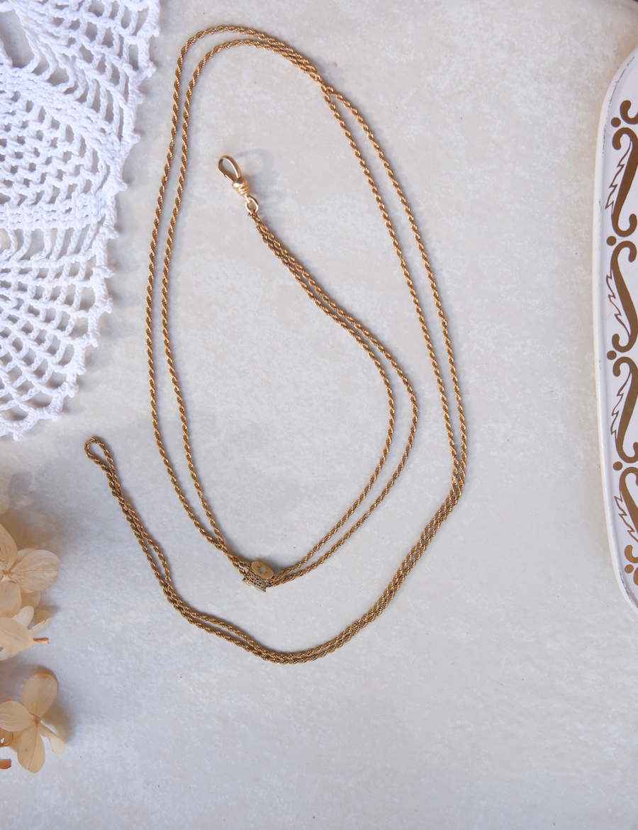 Honora Opal Gold-Filled Lorgnette Chain (XL) - Stone Cooper