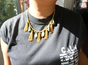 Amelia Green Aventurine Tassel Charm Necklace - Stone Cooper