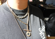 Valerie Compass, T-Bar Gold Fill Necklace - Stone Cooper