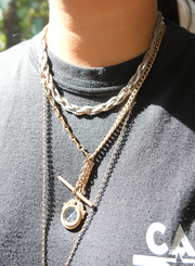Valerie Compass, T-Bar Gold Fill Necklace - Stone Cooper