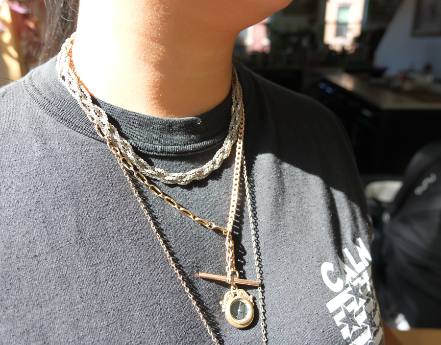 Beatrice Silver Woven Braid Chain - Stone Cooper