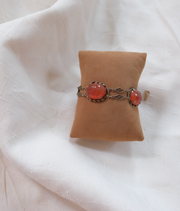 Nellie Carnelian Antique Scarab Bracelet - Stone Cooper