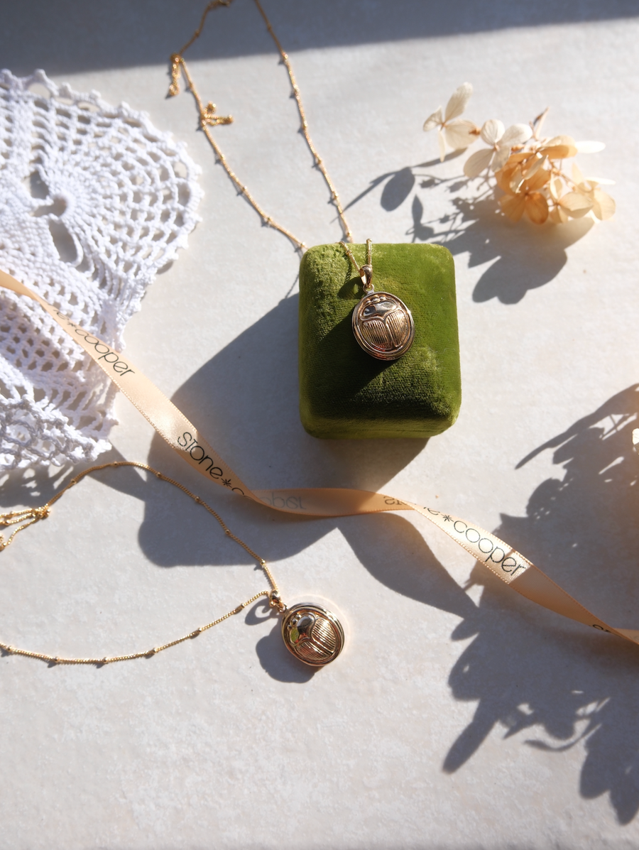 Santino Scarab Locket - Stone Cooper