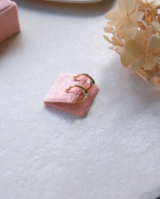 14K Penelope Two-Toned Heart Huggies - Stone Cooper