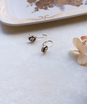 10K Onyx Diamond Ava Earrings - Stone Cooper