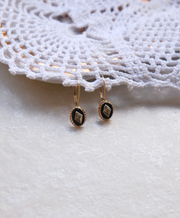 10K Onyx Diamond Ava Earrings - Stone Cooper