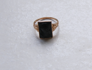 10K Onyx Intaglio Ring (8.25)