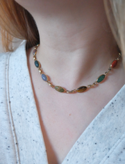 Kitty Egyptian Revival Scarab Necklace - Stone Cooper