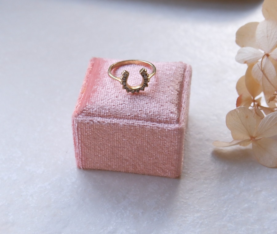 10K Diamond Horseshoe Ring (6) - Stone Cooper