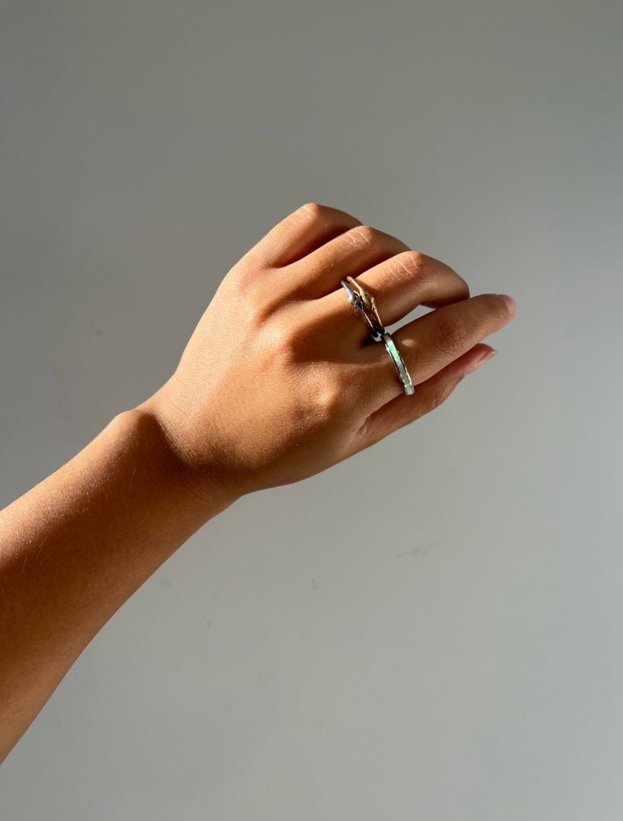 Silver Ouroboros Ring - Stone Cooper