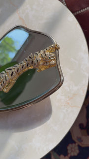 1980s Articulated Rhinestone Tiger Brooch