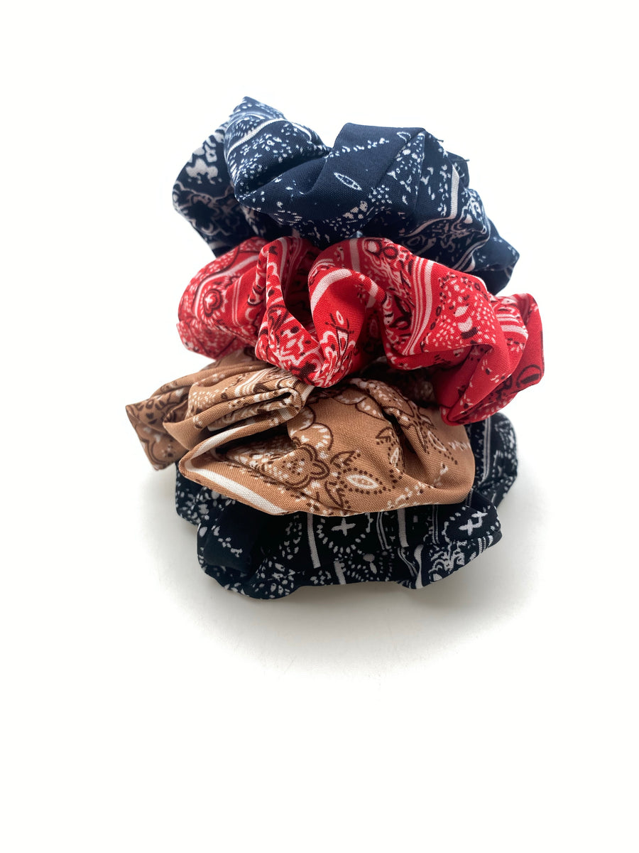 Bandana Scrunchie - Stone Cooper