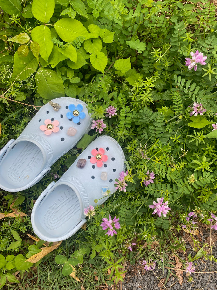 Flower Power CrocRocks - Stone Cooper