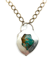 Turquoise Blob Necklace - Stone Cooper