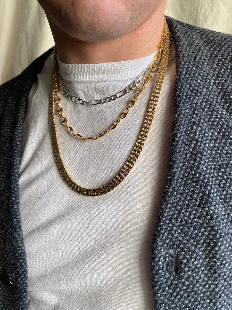 The Carmella Heavy Vintage Gold Chain (3 lengths) - Stone Cooper