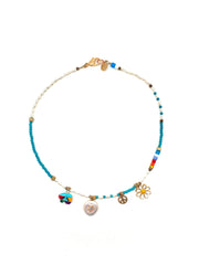 Flare Charm Necklace - Stone Cooper